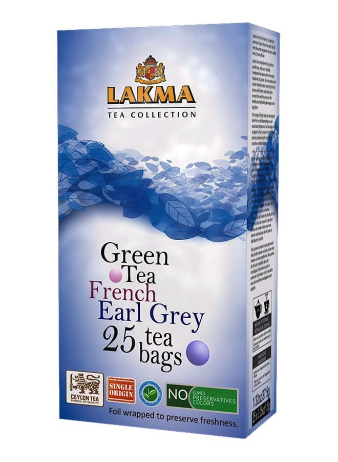 HYLEYS Lakma Earl Grey Green Tea with Bergamot & Cream - 25 Tea Bags (1 Pack) - Image 2