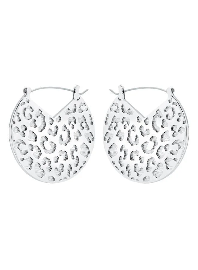 Karen Millen Leopard Spot Earrings