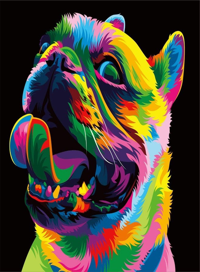 Newsight DIY Oil Painting Paintworks Paint by Number for Kids and Adults (Cute Dog) - Image 1
