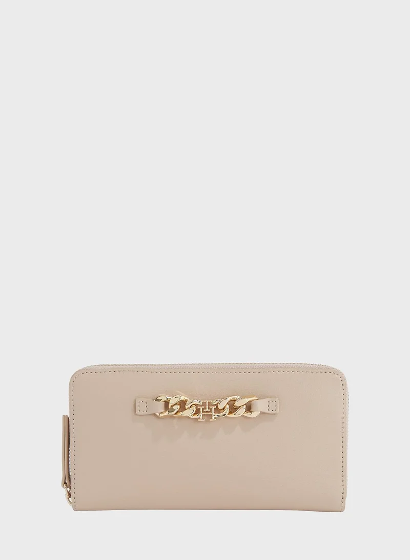 TOMMY HILFIGER Luxe Zip Around Large Clutch