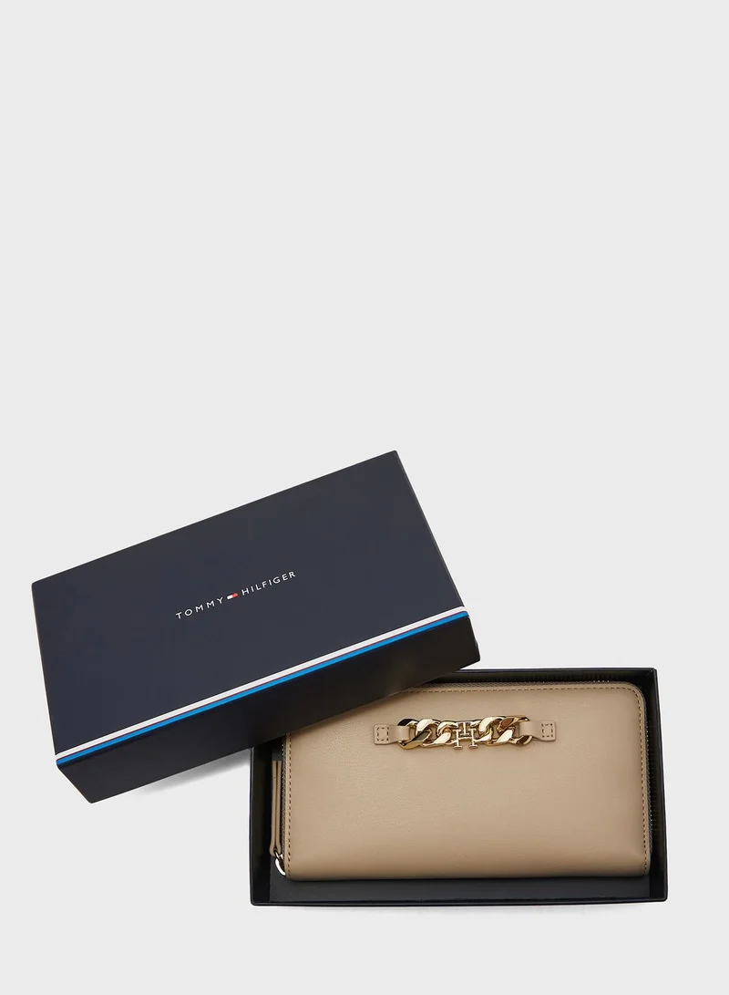 TOMMY HILFIGER Luxe Zip Around Large Clutch