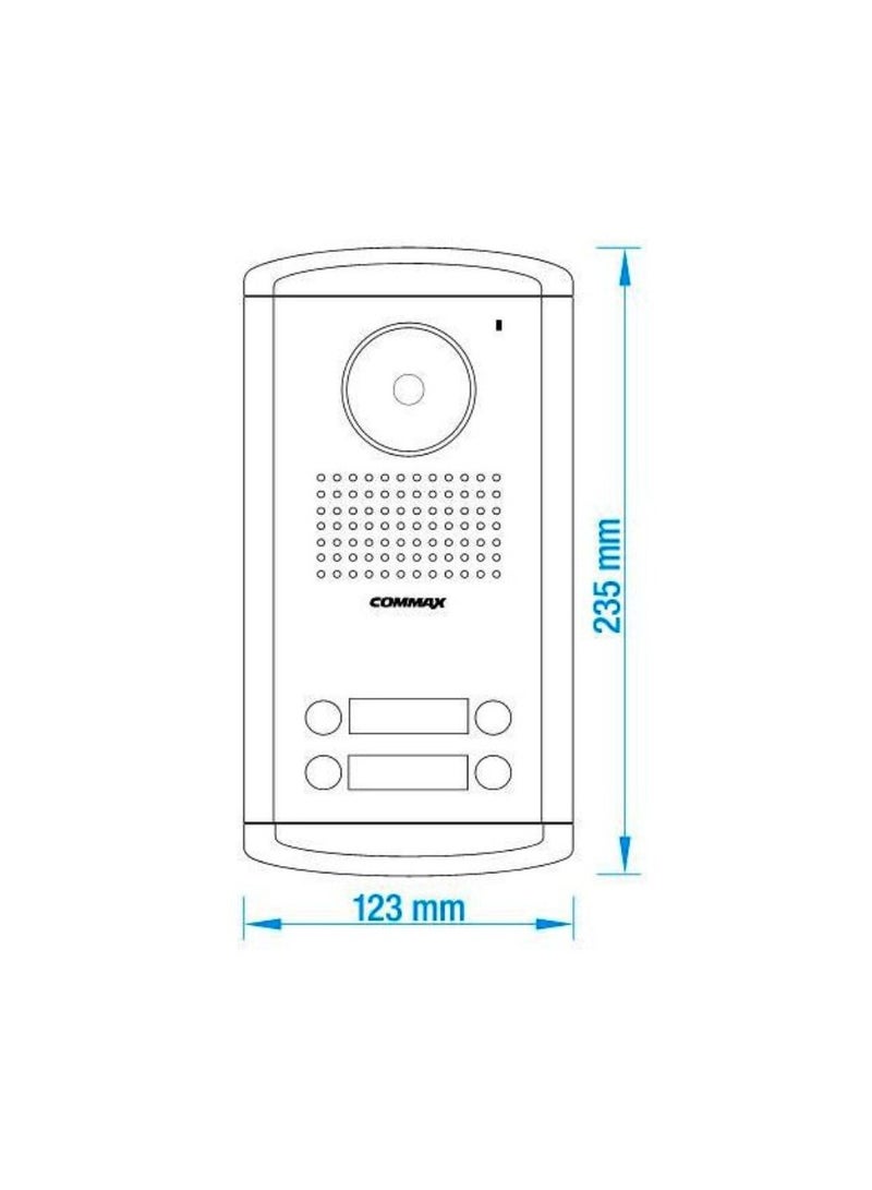 كوماكس كاميرا بوابة ملونة من كوماكس ل4 شقق  DRC-4AC2 - Image 3