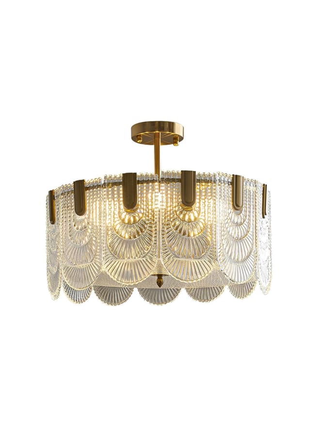 Wahag Golden Shells Chandelier Dimensions: Diameter 50 cm Height 50 cm  - Image 1