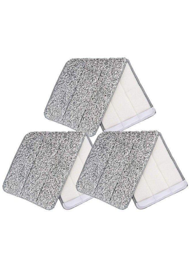 FRESHOME PowerClean Flat Microfiber Refill for Bucket Mop, Easy Floor Cleaning Home & Office (Maybe Suitable for Other Similar Flat Mop - Check Size Before Placing Order (Pack of 10) - Image 1