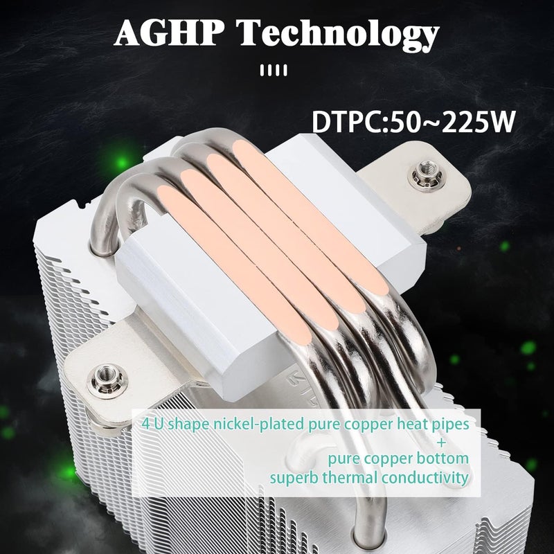 Thermalright Assassin X120 Refined SE CPU Air Cooler, 4 Heat Pipes, TL-C12 PWM Fan, Aluminium Heatsink Cover, AGHP Technology, for AMD AM4/AM5/Intel LGA 1150/1151/1155/1156/1200/1700 (AX120 R SE) - Image 2