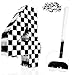 MUNILAIL Checkered Number 4 Pinata Black and White Checkered Pinata with Stick and Blindfold Confetti for 4th Birthday Racing Car Party Game Supplies Race Car Pinatas - Image 2