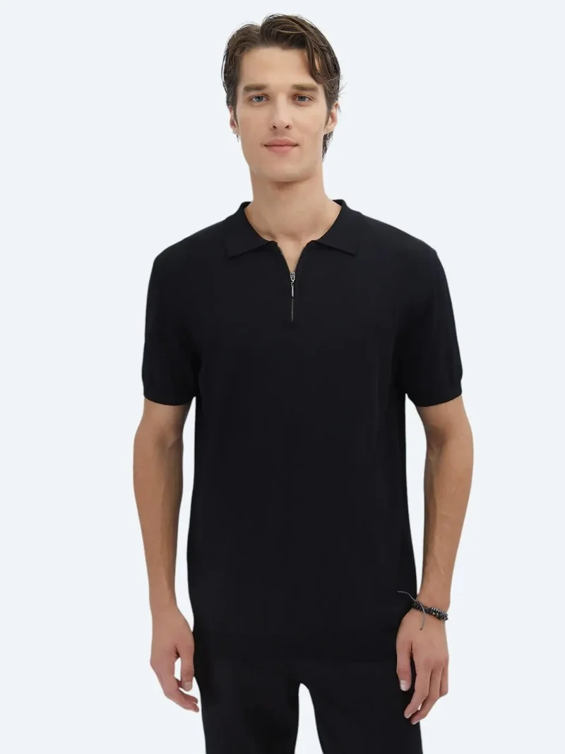 كيب ملابس تريكو سوداء