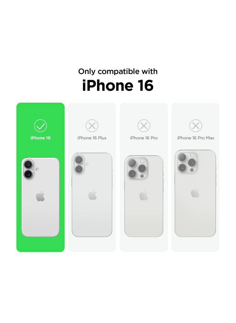 أكاليكس جراب سيليكون متوافق مع iPhone 16، سيليكون سائل رفيع، طبقات من المطاط الهلامي الناعم المقاوم للصدمات، غطاء حماية للهاتف مع بطانة من مادة TPU (حجري) - Image 2