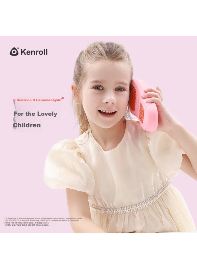 Kenroll Kids Bathroom Anti-slip Slippers Summer Indoor Outdoor Shower Home Slides Cherry Blossom Pink 29/30 - Image 3