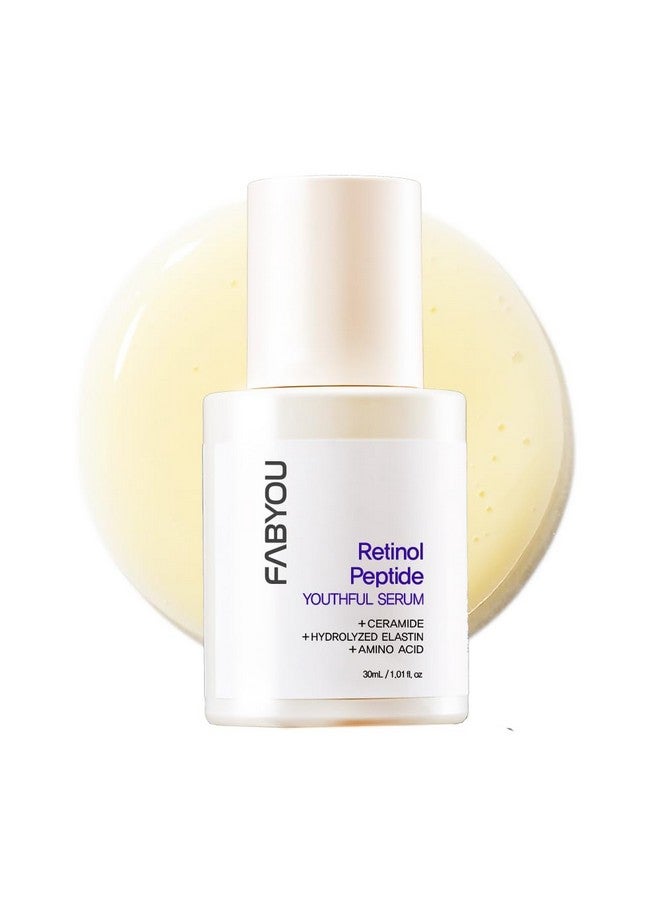 فابيو سيروم فابيو ريتينول ببتيد الشبابي، 1.01 أونصة - شد البشرة ورفعها، مع الريتينول والببتيدات والسيراميد والبانثينول. يقلل التجاعيد، سريع الامتصاص - العناية بالبشرة الكورية - Image 1