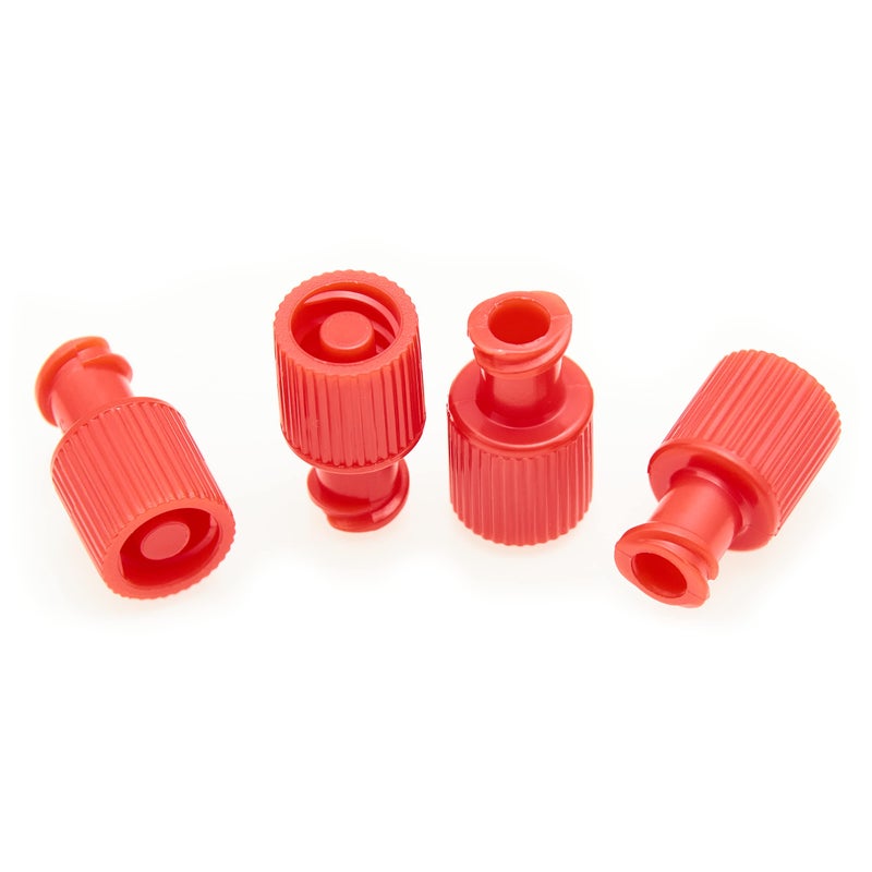 Dispense All DMF Cap Dual Malefemale Luer Lock Cap Nonsterile Red 1000