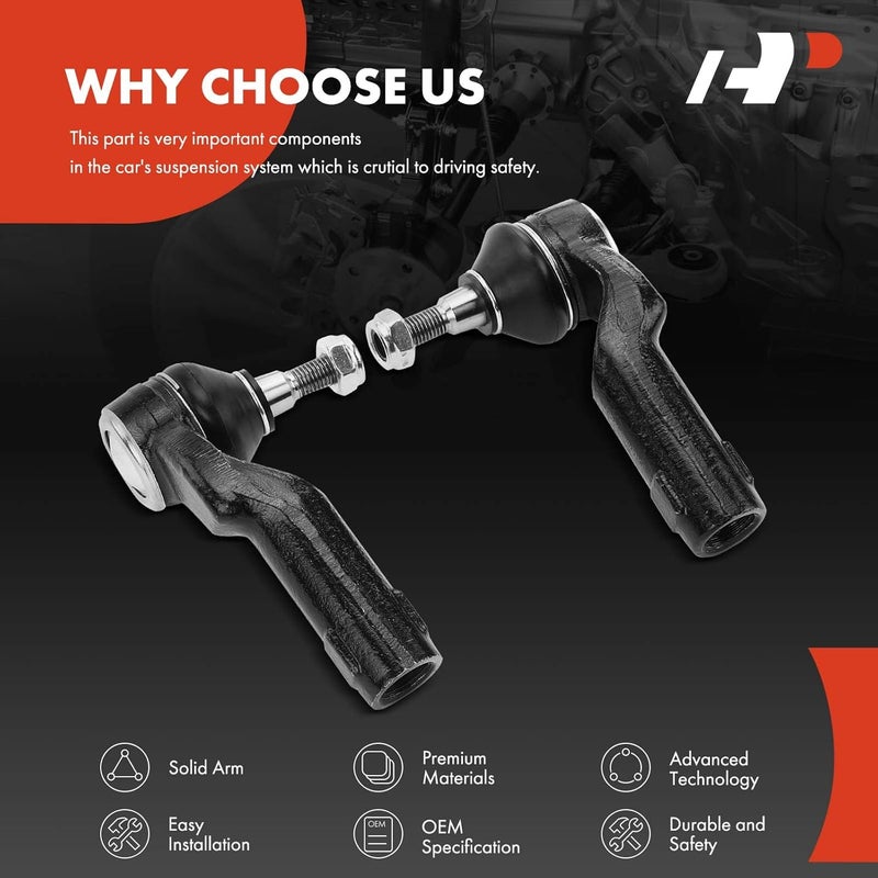 A-Premium Front Outer Tie Rod End Kit for Mazda - Image 5