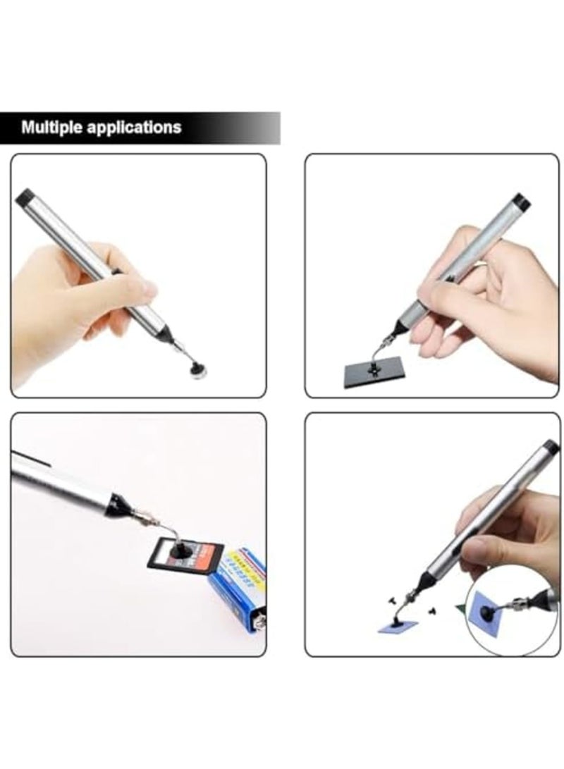 Barakah Vacuum Suction Pen IC Puller Tool Set, Manual Chip Remover with Suction Cups and Tips, Ideal for QFP, TSOP, TSSOP IC Chip Removal, Circuit Board Soldering Tools (2-Piece,Black) - Image 4