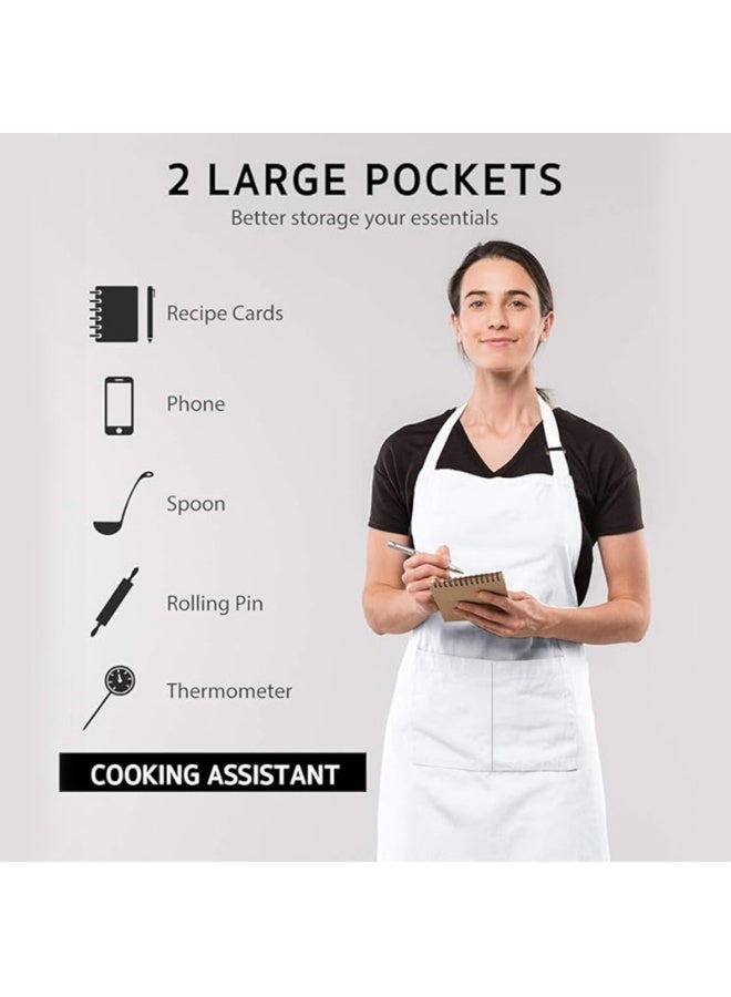 2 Pockets Kitchen Apron With Adjustable Neck Belt - Image 2