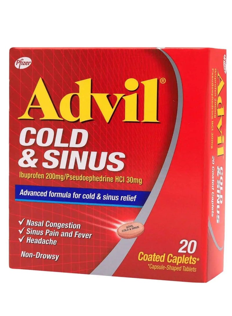 Advil Cold And Sinus Caplet 20pcs - Image 3
