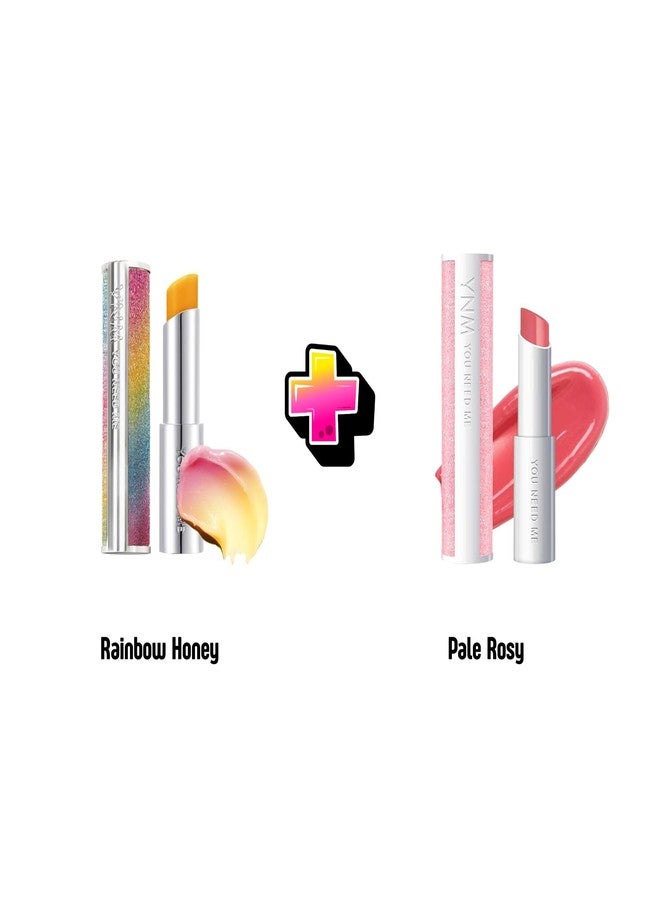 مجموعة YNM Lip Duo Edition ومجموعة Lip Duo Collection – مرطب شفاه بألوان قوس قزح متغيرة + مرطب شفاه وردي/زهري فاخر – مجموعة هدايا للعناية بالشفاه على الطريقة الكورية (صنع في كوريا) (مرطب شفاه وردي/زهري فاخر) - Image 2