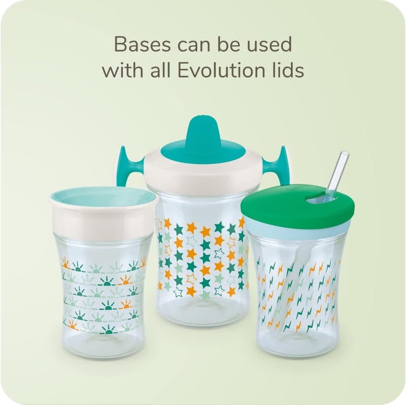 NUK Evolution Straw Cup - Hide 'N Seek Boy Design, 8 Ounce, 2 Pack - Image 4