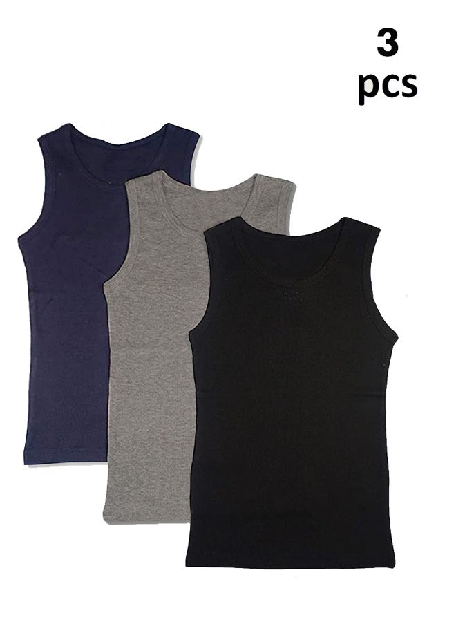 دايس فانلة بدون أكمام الوان 3 قطع - Image 2