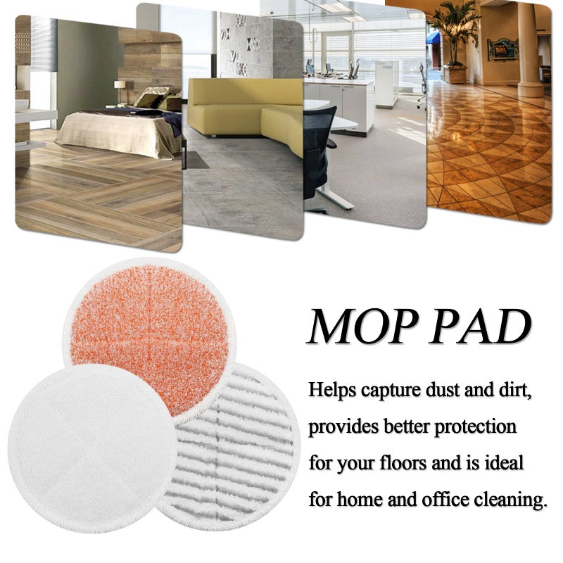 BeiLan Spinwave Mop Pads Replacement Set Compatible with Bissell Spinwave 2039A 2124: 4 Heavy Scrub Pads, 2 Soft Pads, 2 Scrubby Pads by BeiLan (8Pack) - Image 4