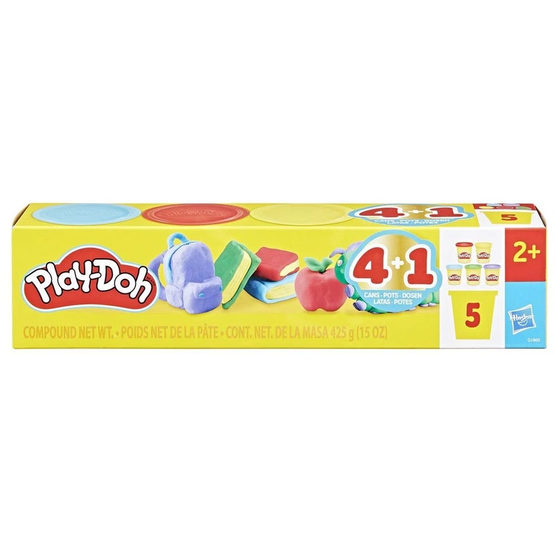 Play-Doh مجموعة بلاي دو للعودة إلى المدرسة من مركب النمذجة (عبوة من 5) - Image 1