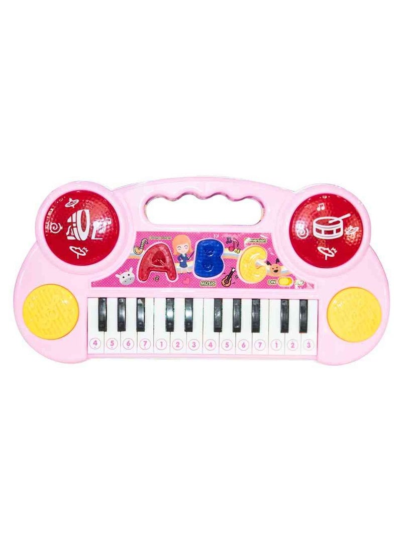 ABC Piano with Dual Speakers – Pink Musical Toy for Kids | Early Learning Piano for Fun  Educational Play | Interactive Sound  Music Toy for Toddlers | Developmental Keyboard for Children | Educational Piano for Kids - Image 1