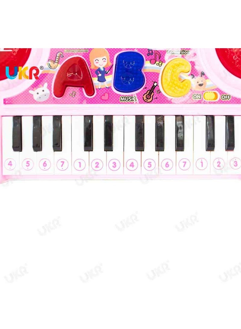 ABC Piano with Dual Speakers – Pink Musical Toy for Kids | Early Learning Piano for Fun  Educational Play | Interactive Sound  Music Toy for Toddlers | Developmental Keyboard for Children | Educational Piano for Kids - Image 5