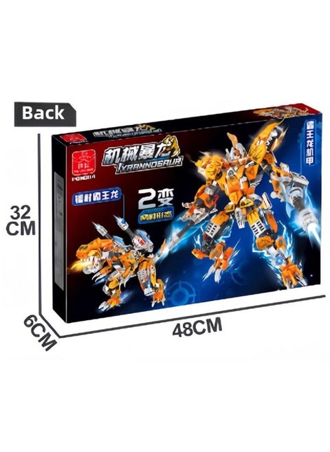 Spelling P88004 Building Blocks Assembled Laser Tyrannosaurus Rex Can Change Tyrannosaurus Rex Mecha Selection Must Send Gifts To Boys-Color:P88004 Tyrannosaurus Rex Mecha 2 Becomes To 443 Particles