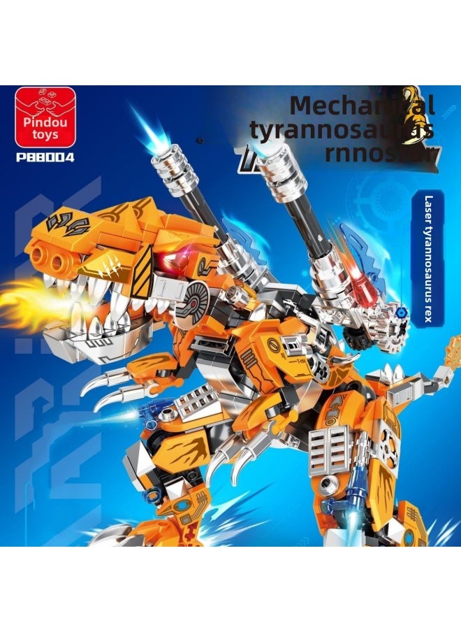 null - Spelling P88004 Building Blocks Assembled Laser Tyrannosaurus Rex Can Change Tyrannosaurus Rex Mecha Selection Must Send Gifts To Boys-Color:P88004 Tyrannosaurus Rex Mecha 2 Becomes To 443 Particles - Image 1