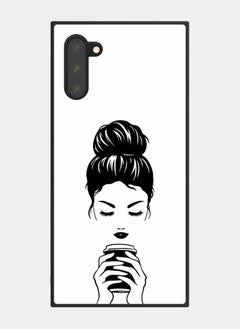 Samsung Galaxy Note 10 case cover Girl Drink Coffee