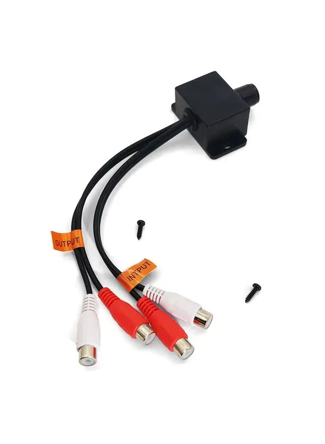 27 5cm Car Audio Volume Regulator with RCA Female Input Output Dual Channel Control - Image 3