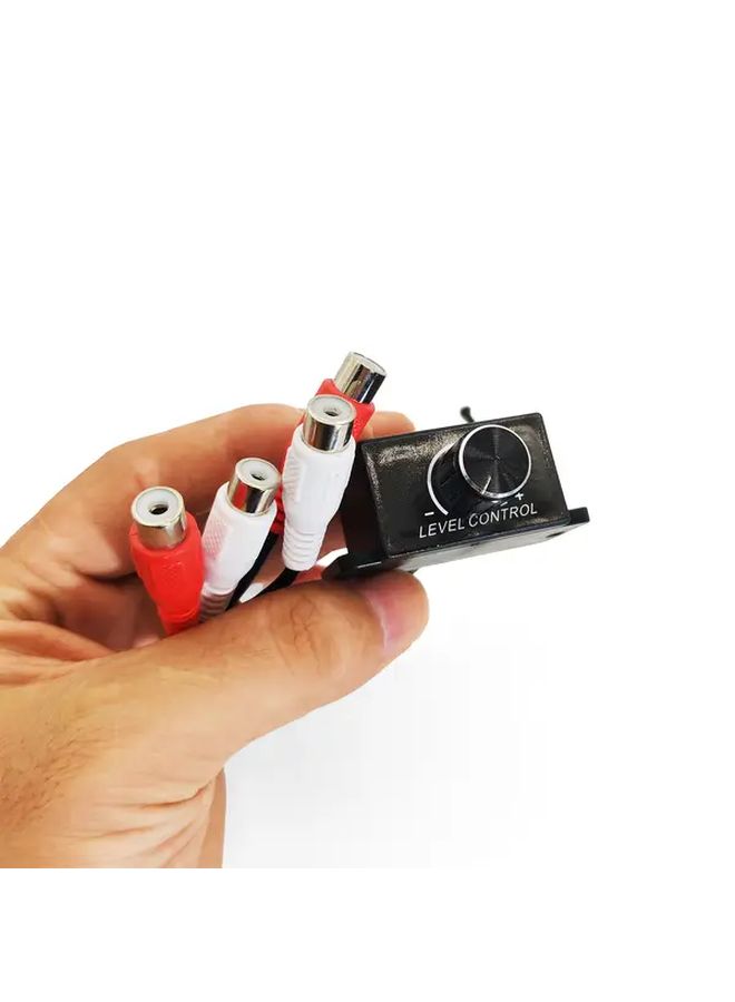 27 5cm Car Audio Volume Regulator with RCA Female Input Output Dual Channel Control - Image 4