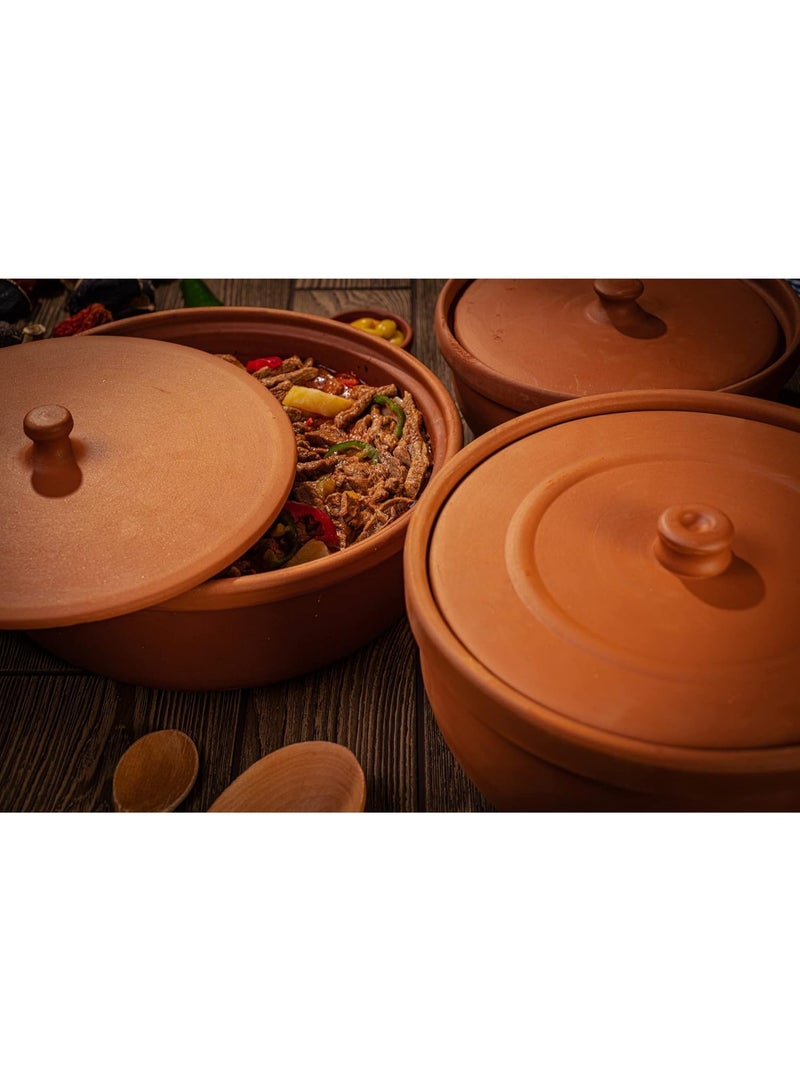 لوكسيول أواني طينية من لوكس يول – مصنوعة يدويًا في تركيا من طين طبيعي غير مغطى – آمنة للفرن والميكروويف وغسالة الصحون – مثالية للأطباق الجانبية، الصلصات، المكسرات والمقبلات – متوفرة بأحجام   D24×L10, D27×L12.5, D29×L14, D30×L9.5 سم – صحية، طبيعية وصديقة للبيئة – مقاومة للتشقق، خالية من BPA والمواد الكيميائية – هدية فاخرة للمناسبات وحفلات الانتقال والزفاف – تضيف لمسة ريفية أنيقة ولذيذة لمطبخك – مثالية لمحبي الطهي التقليدي والعصري في آن واحد – أدوات مطبخ متينة وفعالة من لوكس يول - Image 4