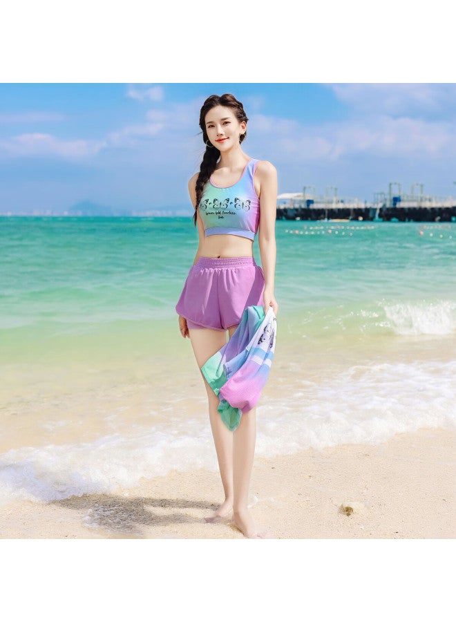 Barbie Babi Women's Two-piece Swimsuit, Tummy Control, Slimming, Boyshort Swimwear, For Beach Vacation And Hot Springs - Image 5