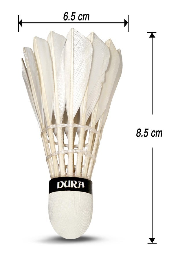 Vinex Dura Feather Shuttlecock - Premium Hen Feather Badminton Shuttle, Long-Lasting Durability - 1 Box (10 Pcs) - Image 5
