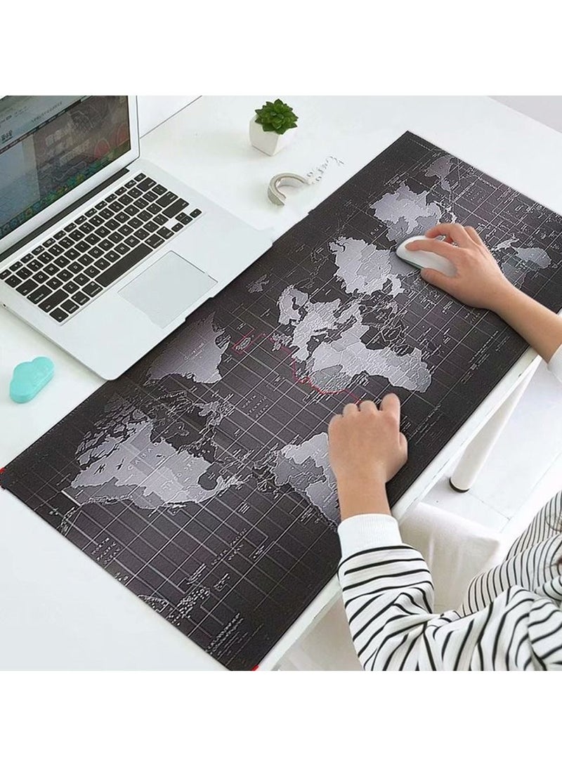 لوحة ماوس كبيرة للألعاب على شكل خريطة العالم للكمبيوتر المحمول ولوحة مفاتيح ممتدة ولوحة ماوس مقاومة للماء ومضادة للانزلاق - Image 1