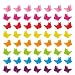XIEHE 50 Packs Assorted Color Butterfly Hair Clips Beautiful Mini Butterfly Hair Clips Hair Accessories for Women and Girls 50 pcs Random Colour - Image 2