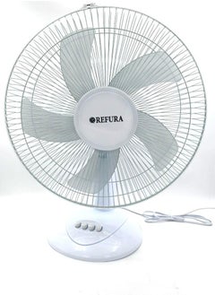 REFURA 16 inch 3 Speed Table Fan White 70W RE-706  - Image 1