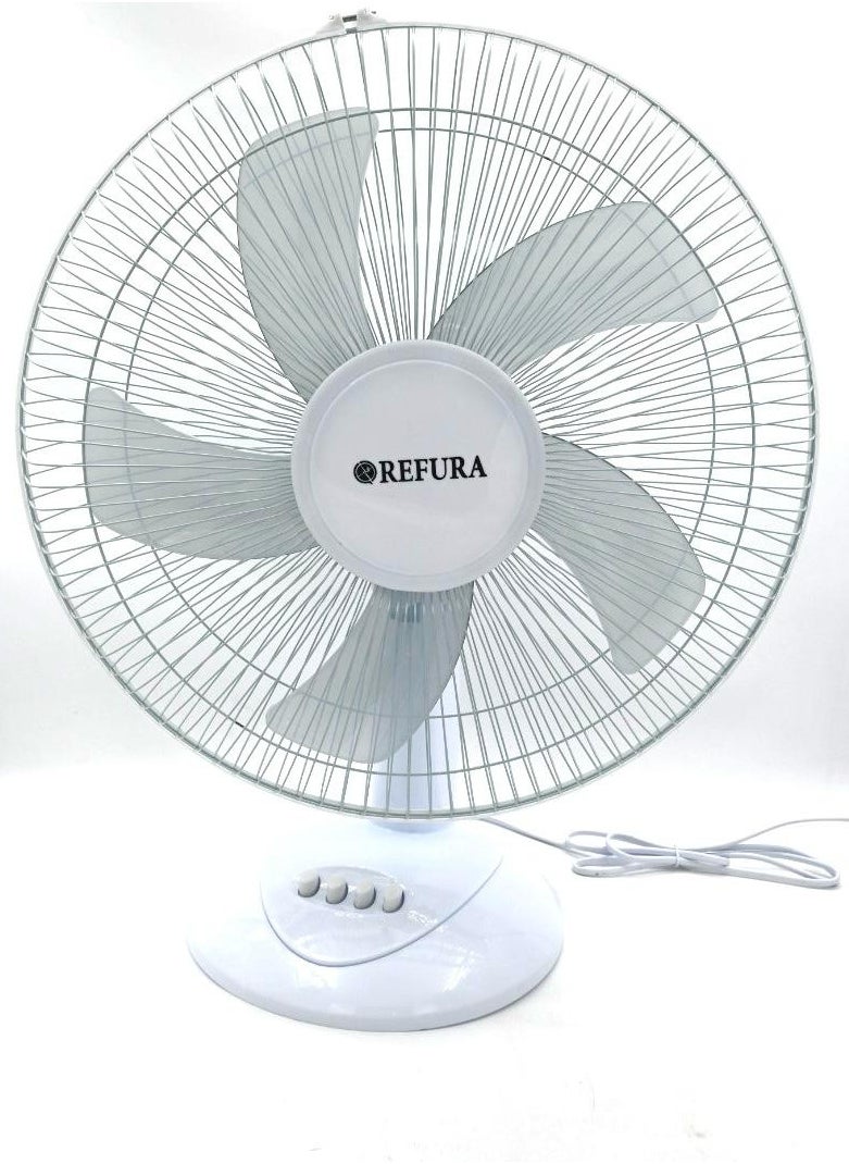 REFURA - 16 inch 3 Speed Table Fan White 70W RE-706 - Image 1