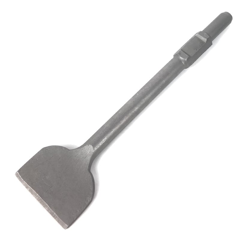 JACKCHEN 4 Inch Wide Tile & Removing Tile and Stone Chisel for hex.30mm Demolition Jack Hammers, 16 Inch Long, Alloy Steel Construction, 4" x 16" Chisel Bit for Demolition Concrete Breaker - Image 1