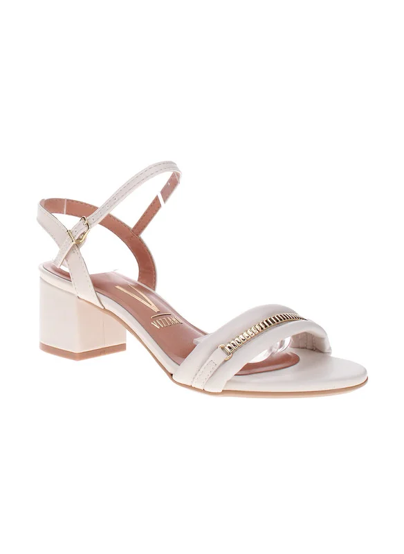 VIZZANO Vizzano Ladies Low Heel Sandals Off White | Made In Brazil