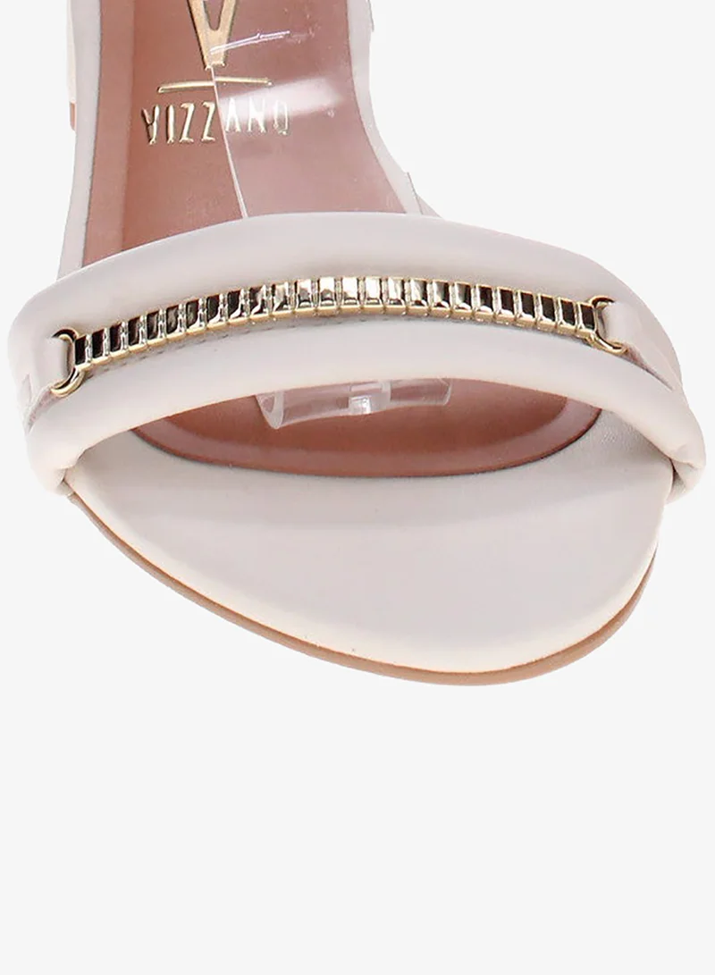 VIZZANO Off White Heels Sandal for Women – Stylish Ladies Heel Sandals & Sling Back Heels for Girls for Women | Best Price UAE