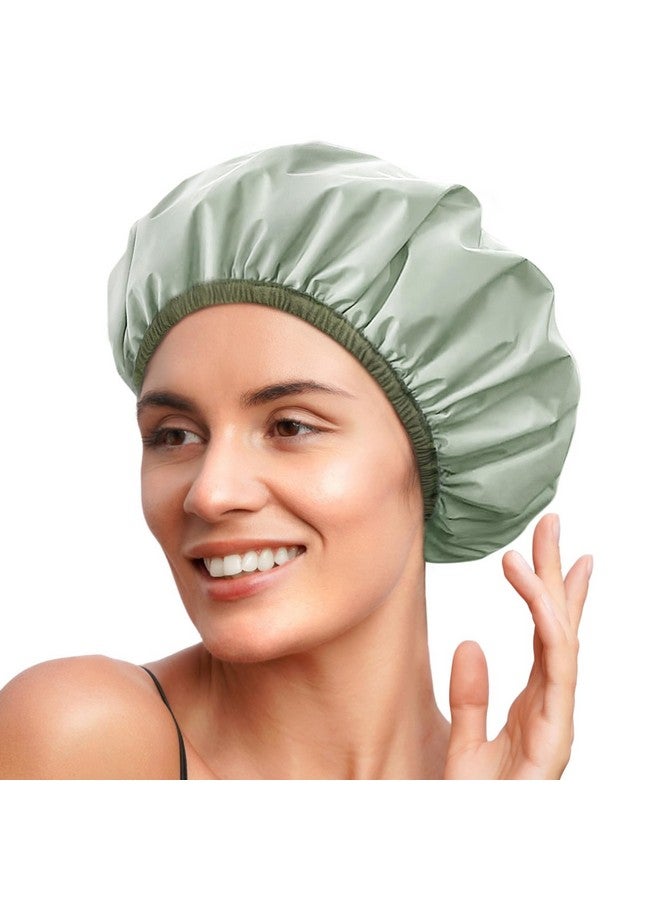 YANIBEST Shower Cap For Women Waterproofreusable Shower Cap Gifts For Women Waterproof Hair Shower Caps For Long Hair Nonslip Shower Cap One Size - Image 1