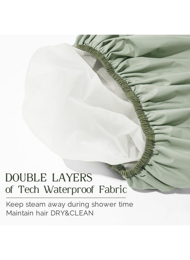 YANIBEST Shower Cap For Women Waterproofreusable Shower Cap Gifts For Women Waterproof Hair Shower Caps For Long Hair Nonslip Shower Cap One Size - Image 4