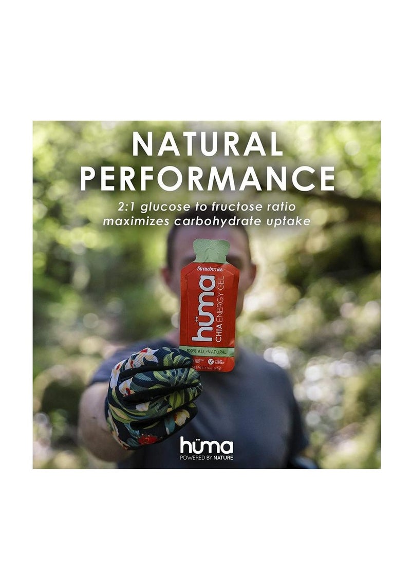 Huma chia Energy Gel-Blueberries-9countX43g-21gr Carbs, 105mg Sodium, 100% All Natural, Vegan, Gluten Free, Caffeine Free. - Pack of 9 - Image 5