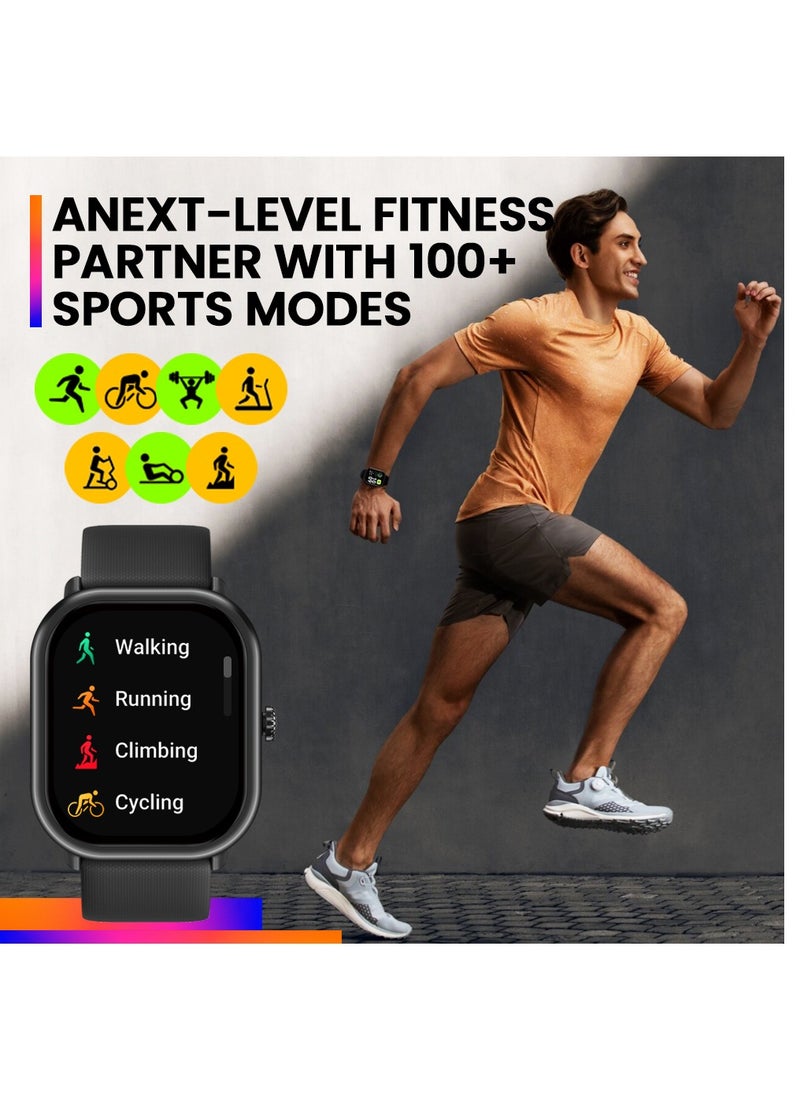 Zeblaze Smart Watch AMOLED 260mAh Smart Watches for Men Women Bluetooth Make/Answer Calls Fitness Modes and  Sleep Modes Multi-app Message Reminder Multi Language Black  - Image 3