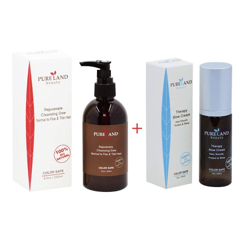 Pureland Beauty Therapy Blow Cream - Leave-In Hair Repair Treatment - Hydrating Hair Mask for Sensitive Scalp and Dry Hair - Natural Hair Care - Chemical-Free and Plant-Based - Image 5