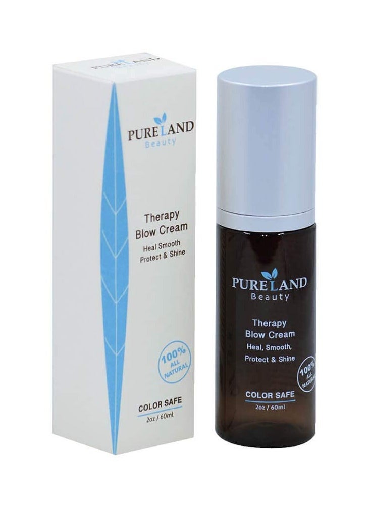 Pureland - Pureland Beauty Therapy Blow Cream - Leave-In Hair Repair Treatment - Hydrating Hair Mask for Sensitive Scalp and Dry Hair - Natural Hair Care - Chemical-Free and Plant-Based - Image 1