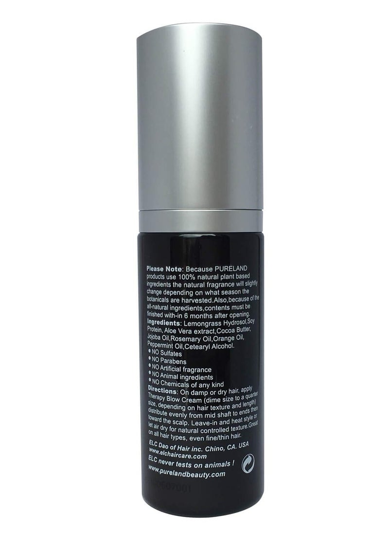 Pureland - Pureland Beauty Therapy Blow Cream - Leave-In Hair Repair Treatment - Hydrating Hair Mask for Sensitive Scalp and Dry Hair - Natural Hair Care - Chemical-Free and Plant-Based - Image 1