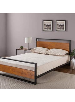 Home Gallery Metal Bed includes Wood Bed  - Image 1