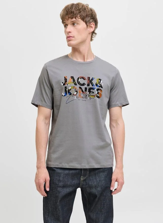 JACK & JONES Jack & Jones JJGEPLAS Crew Neck T-Shirt